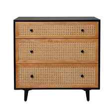3 Drawer Rattan Chest Of