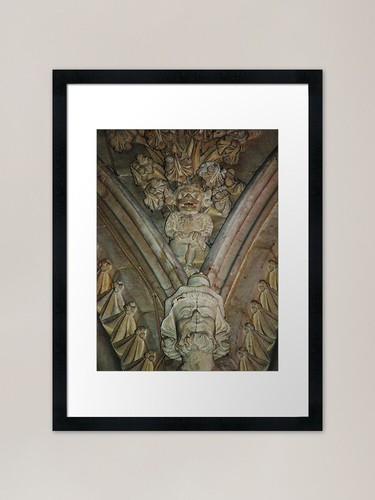 Lincoln imp framed - lincoln, print