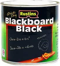 Blackboard Paint Chalkboard Paint  Quick Dry  Black Paint Rustins