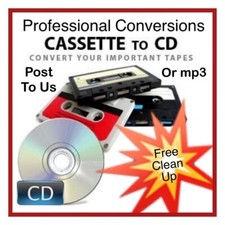 Cassette Converter Service Transfer To CD USB Mp3 File Audio Tape Conversion