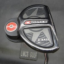 Odyssey O Works 2-ball Putter Steel Shaft 84cm Length Psyko Grip*