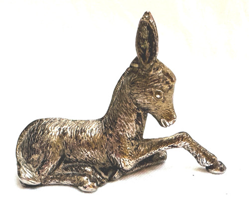 Vintage brass donkey foal c - vintage,