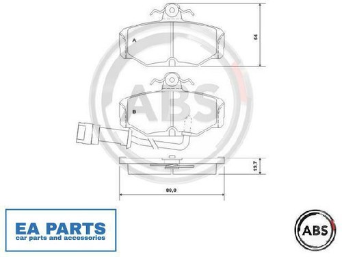 Brake pad set disc - brake, for