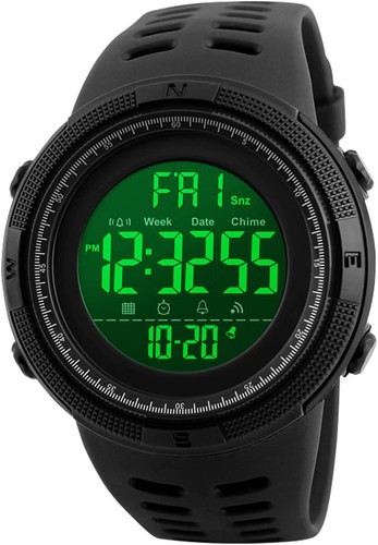 Mens digital watch 50m - mens,