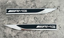 2x AMG Emblem Badge Side