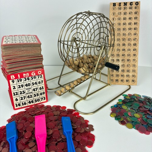 Vintage bingo game - bingo, metal