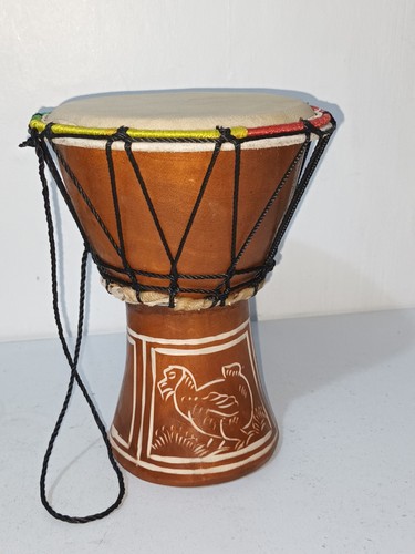 Hand crafted wooden bongo - wooden,