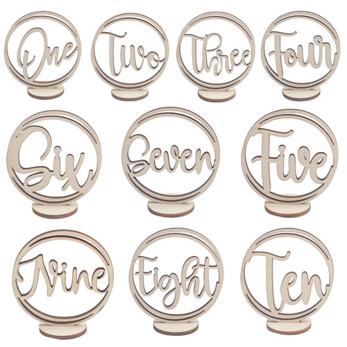 Pcs table numbers - table,