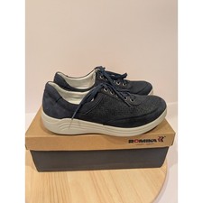 Romika Madera 09 Sneakers Shoes Blue Suede Leather Womens EU 37 US 6-6.5 New