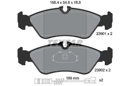 Rear brake pad set disc - rear,