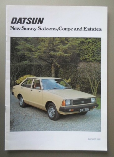Datsun sunny range - sunny, 1981