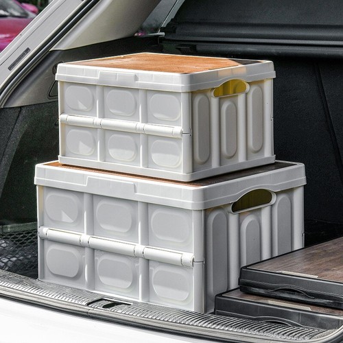 Folding storage box wood - folding, lid