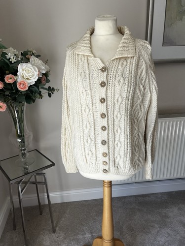 Vintage aran cardigan - vintage,