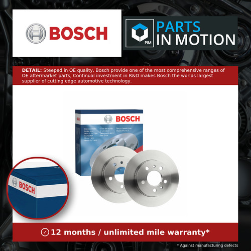 Brake discs pair solid fits - discs,