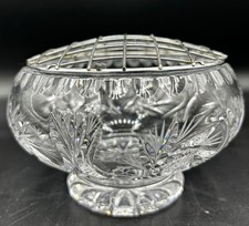 Vintage Crystal Rose Bowl