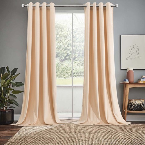 Heavily shaded velvet curtains - shaded,