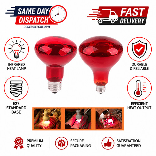 100w infrared red - heat, light