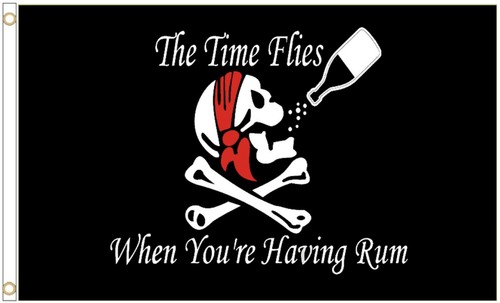 Pirate time flies - flies, polyester