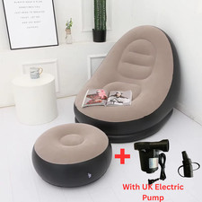 Jilong Deluxe Inflatable Lounger Ottoman Couch Foot Stool Seat Air Gaming Chair