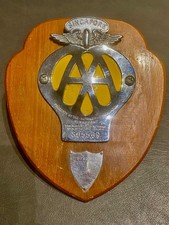 Rare Singapore AA Car Badge