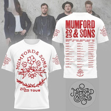 Mumford And Sons 2025 Tour 3D AOP T Shirt Full Size S-5XL