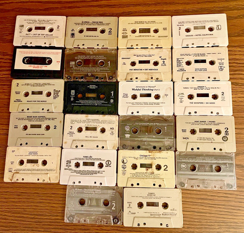 Vintage 80s cassette tape lot - cassette,