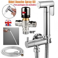 Thermostatic Mixer Bidet Toilet Valve Hand Held Douche Kit Muslim Spray Shower