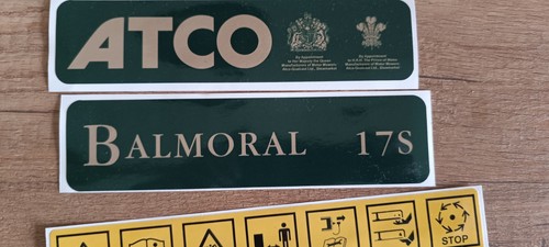 Atco balmoral 17s stickers - ,