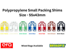 PLASTIC PACKERS WEDGES U SHIMS 55mm x 43mm - Sizes 1,2,3,4,5,6mm