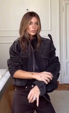 ZARA SUEDE LEATHER JACKET