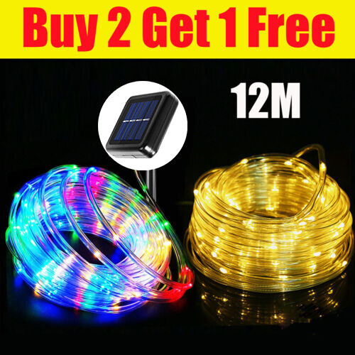 12m 100 led solar rope - 100,
