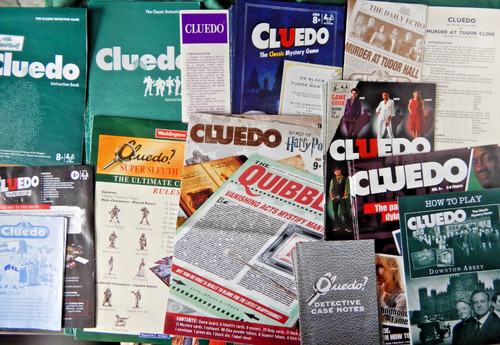 Cluedo instruction manuals - cluedo,