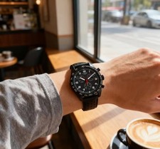  New Tissot PRS 516 Chronograph Quartz Black Dial Men’s WatchT131.617.36.052.00 