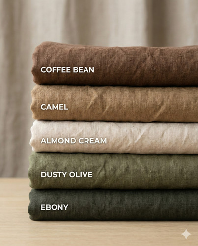 Natural linen fabric the - by,