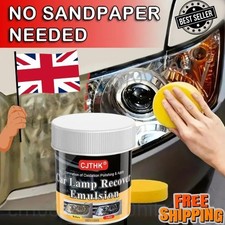 Car Headlight Restoration Polish Headlamp Scratch Remover & Oxidation Cleaner UK