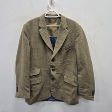 Dubarry Wool Tweed Check Country Green Hacking Sport Blazer Jacket Size 40 R