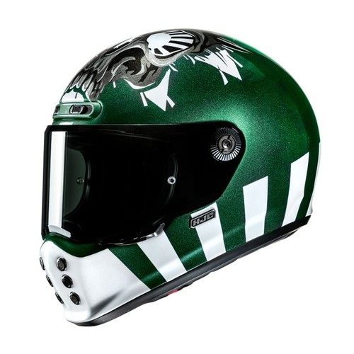 Hjc v10 crania green - crania,