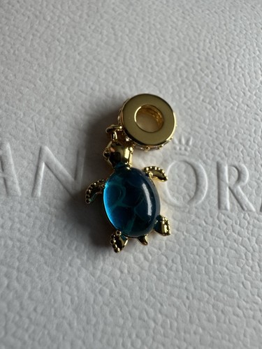 Pandora blue gold glass - blue,