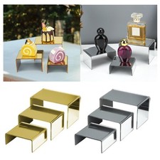3x Acrylic Display Riser