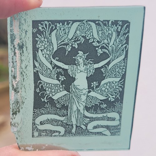 Stained glass lady art - stained, deco