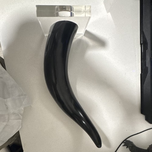 Black bull horn acrylic - bull,