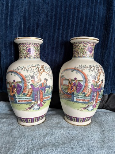 Chinese famille rose geisha - chinese,