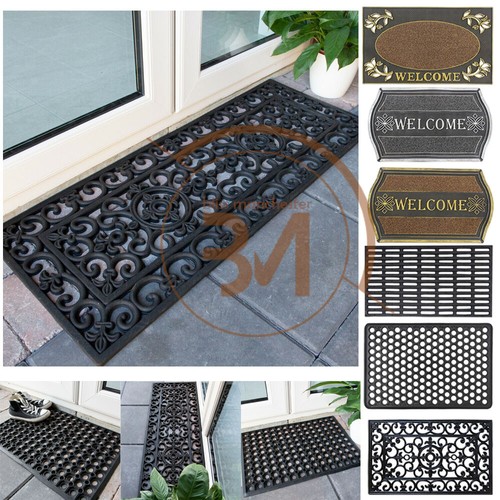 Rubber doormat welcome non - welcome,