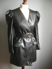 ZARA faux leather coat small 8