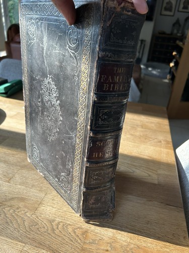 Large antique family bible - family,