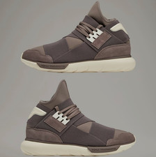 Size 10.5 - adidas Y-3 Qasa High Brown Cream White HQ3735 sneaker yohji yamamoto