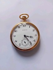 NEAR MINT  'EVERITE'  17 JEWEL  SWISS MADE VINTAGE POCKET WATCH, WORKING WELL 