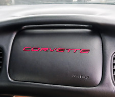 RED C5 Corvette Dash Plastic Lettering 1997 - 2004 Base & Z06 NOT VINYL