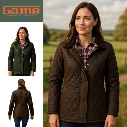 Womens game zara wax quilted - game,