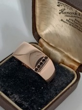 Vintage 1990-s 14 Ct Rolled Gold Onyx Signet Ring Size UK V US 10.75-HALLMARKS